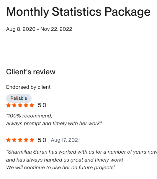 Upwork testimonial 11